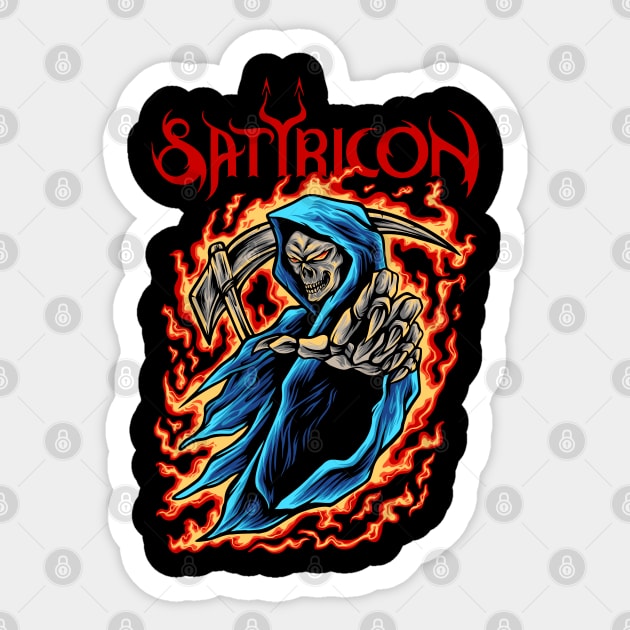 Satyricon black metal Sticker by wiswisna